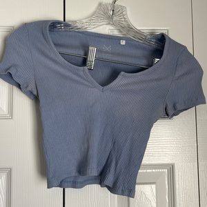 Pacsun blue/purple cropped tee. Size small